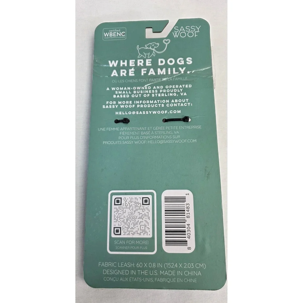 Sassy Woof Walkie Pack Red Puppuccino Dog Leash and Bag Dispenser Set NEW